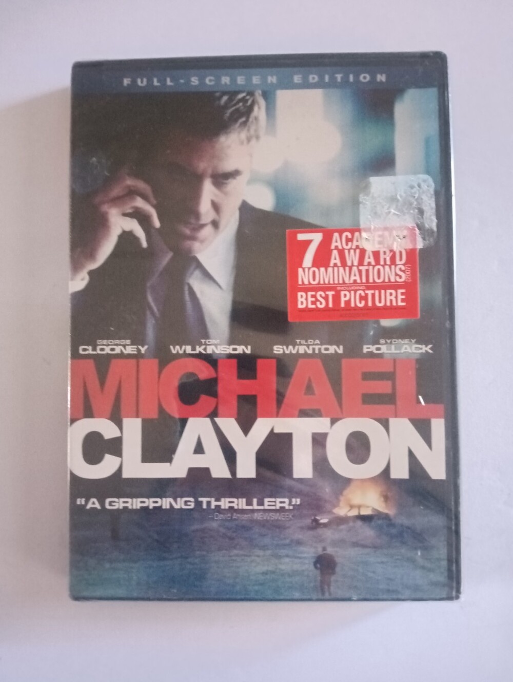 2008 Full-Screen Edition DVD Release Of Thriller Film Michael Clayton New